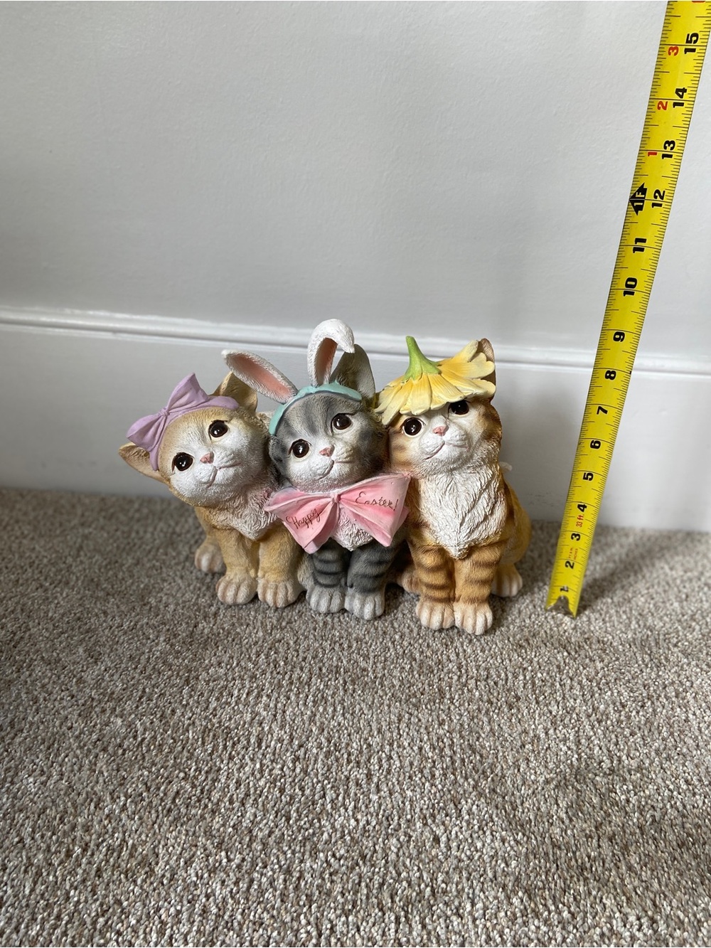 NWT Humane Society Easter Cats Kitty Trio Spring Resin Decor - Picture 8 of 15